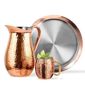 OGGI BAR Copper Rim Serving Tray