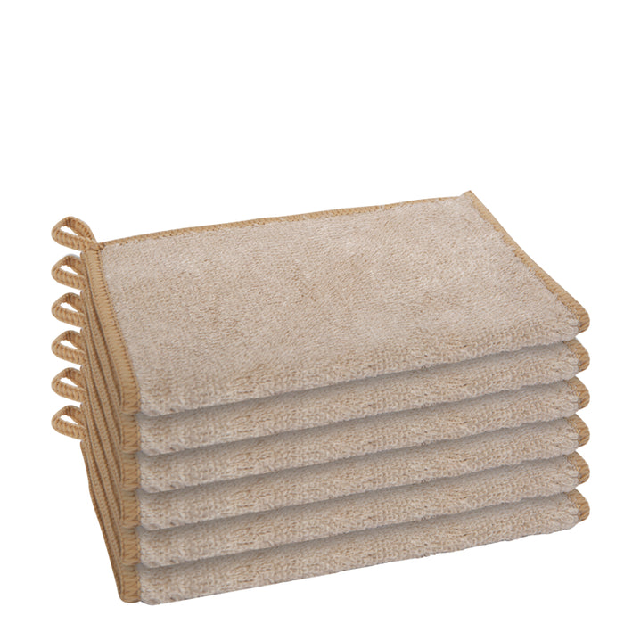 OGGI Bamboo Kitchen Cloths Set of 6, Khaki