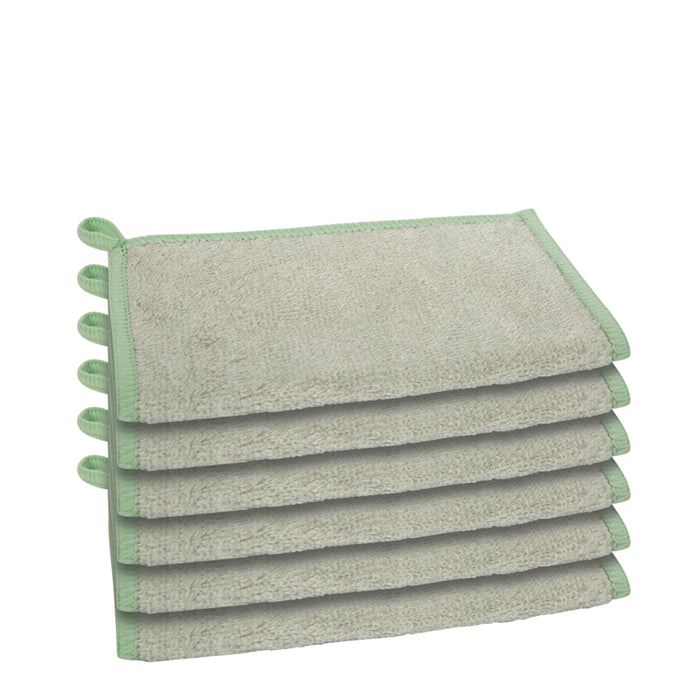 OGGI Bamboo Kitchen Cloths Set of 6, Sage