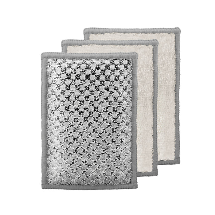 OGGI Bamboo Scrubbing Sponges Set of 3, Grey