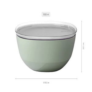 Mepal SILUETA Serving Bowl with Lid 5L, Nordic White