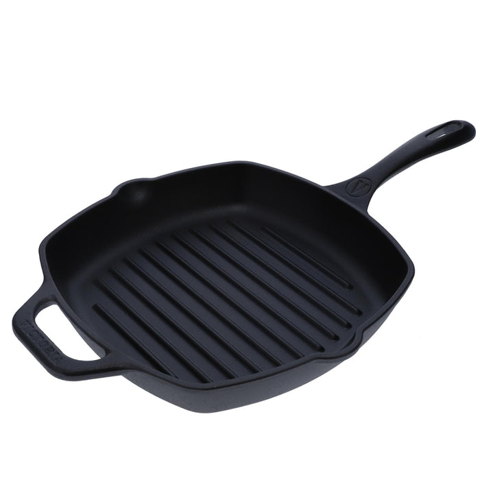 Victoria Cast Iron Grill Pan 25 cm | 10 Inch
