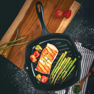 Victoria Cast Iron Grill Pan 25 cm | 10 Inch
