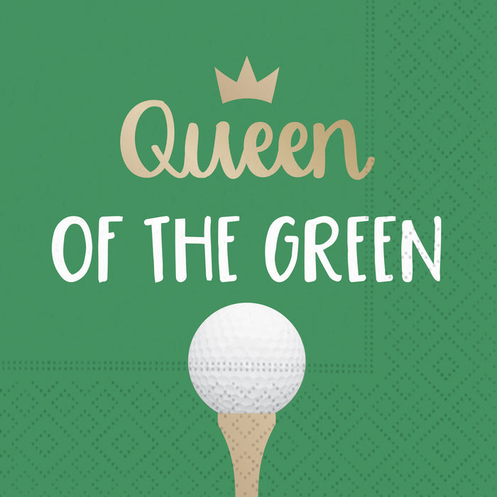 Design Design Cocktail Paper Napkin, Queen of the Green