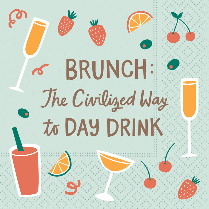 Design Design Cocktail Paper Napkin, Brunch Day Drink