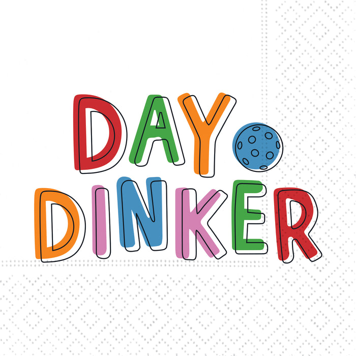 Design Design Cocktail Paper Napkin, Pickleball Day Dinker