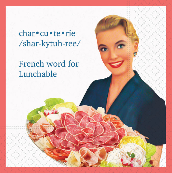 Design Design Cocktail Paper Napkin, Charcuterie Lunchable