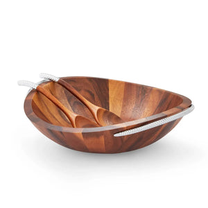 Nambé Braid Salad Bowl & Servers