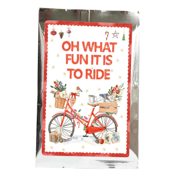 Tea Butler Tea Greeting Card, Winter Bicycle (Christmas Tea)