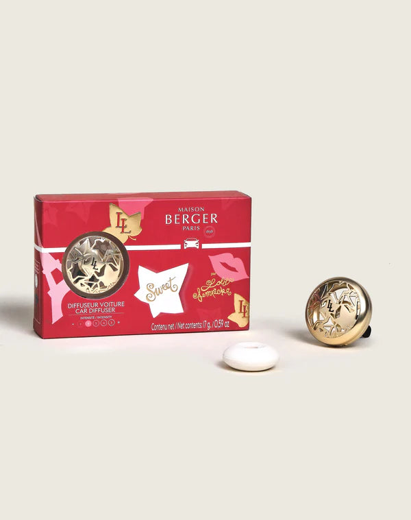 Maison Berger Car Diffuser Kit, Gold Lolita Lempicka Sweet