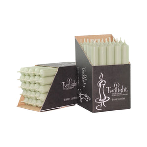 Twilight Collection Tapered Dinner Candle 10 Inch, Honeydew