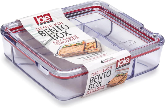 Joie Clear Bento Box Lunch Container (4-Compartments)