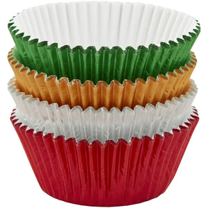 Wilton Foil Baking Cups, Christmas Colours