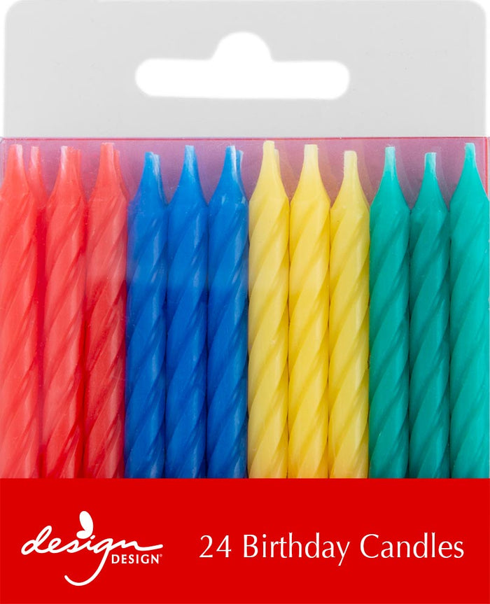 Design Design Candles Twist 24pk Primary