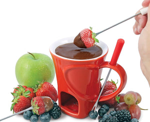 Swissmar Sweetheart Chocolate Fondue Mug 4pc Set