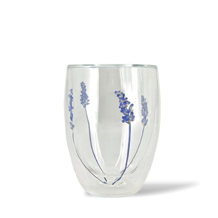 Danesco Double Wall Glass Tumbler, Lavender