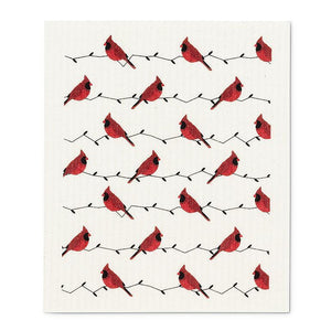 Abbott Swedish Dishcloth Set of 2, Cardinals
