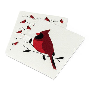 Abbott Swedish Dishcloth Set of 2, Cardinals