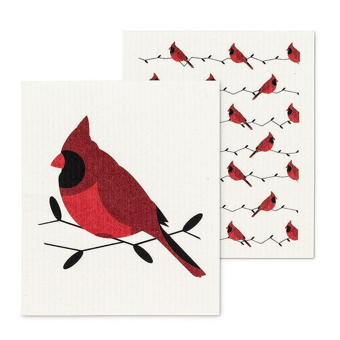 Abbott Swedish Dishcloth Set of 2, Cardinals