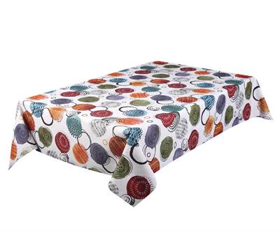 Texstyles Deco Tablecloth 58 x 108 Inch, Artistic Splash
