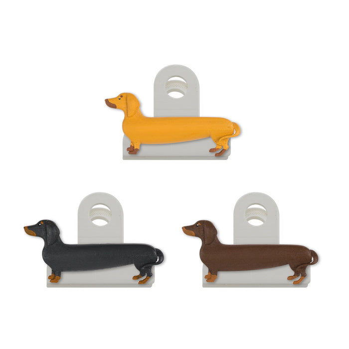 Kikkerland Dog Bag Clips Set of 3