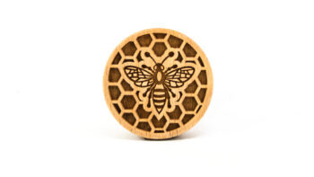 Folkroll Round Cookie Stamp, Bee