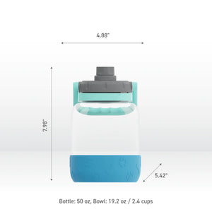 Asobu The Barkley Water Bottle 50oz, Blue/Turquoise