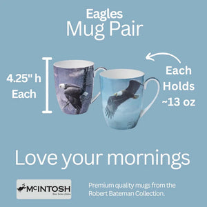 McIntosh Mug Set of 2, Bateman Eagles
