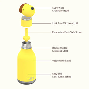 Asobu Bestie Water Bottle 16 oz, Dog