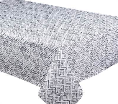 Texstyles Deco Tablecloth 58 x 94 Inch, Calme Grey