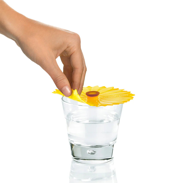 Charles Viancin Silicone Drink Covers Set of 2, Sunflower