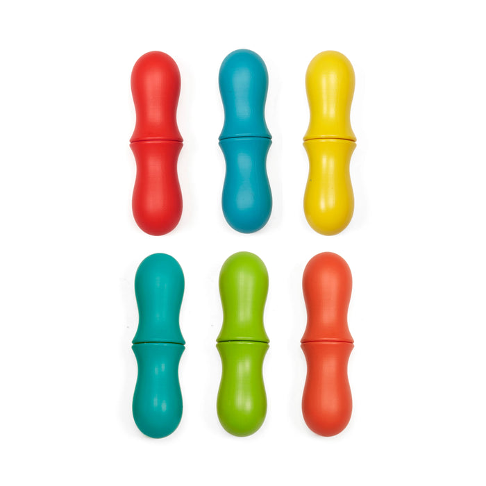 Kikkerland Rainbow Corn Holders Set of 6