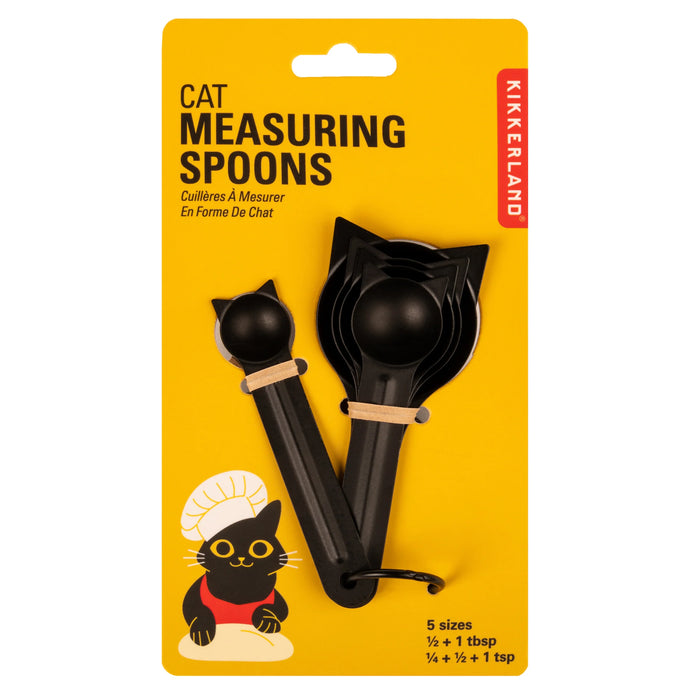 Kikkerland Cat Shaped Measuring Spoon Set