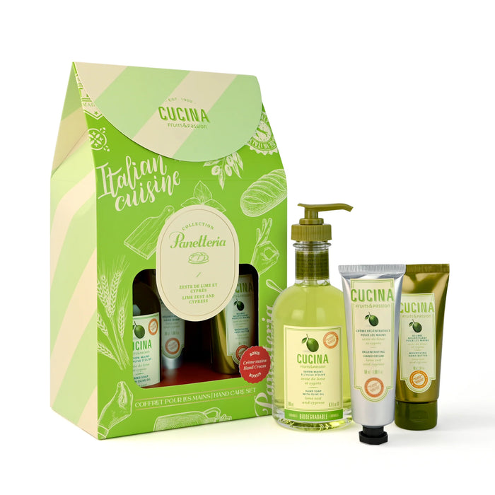 Cucina Hand Care Gift Set, Lime Zest & Cypress