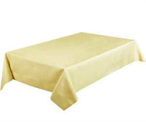 Texstyles Deco Tablecloth 58 x 78 Inch, Chevron Whisper Yellow
