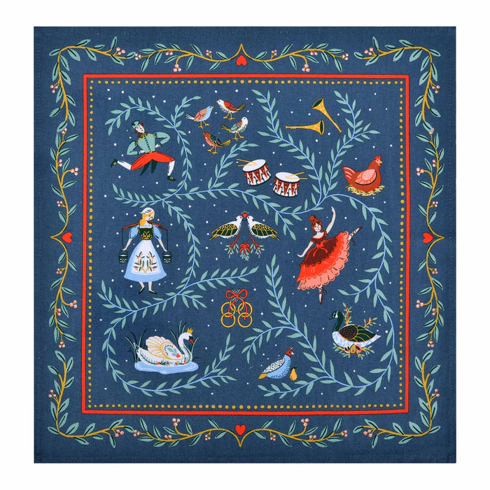 Ulster Weavers Cloth Napkin Set of 2, 12 Days of Christmas