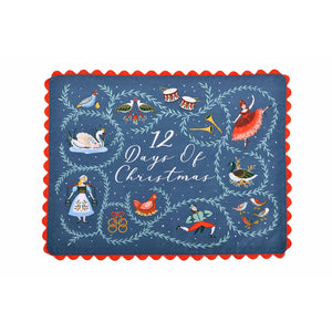 Ulster Weavers Cotton Placemats Set of 2, 12 Days of Christmas