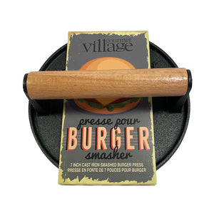 Gourmet Village Cast Iron Burger Smasher