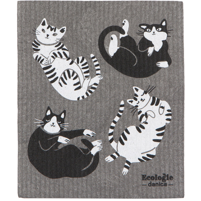 Danica Ecologie Swedish Dishcloth, Meow & Furever