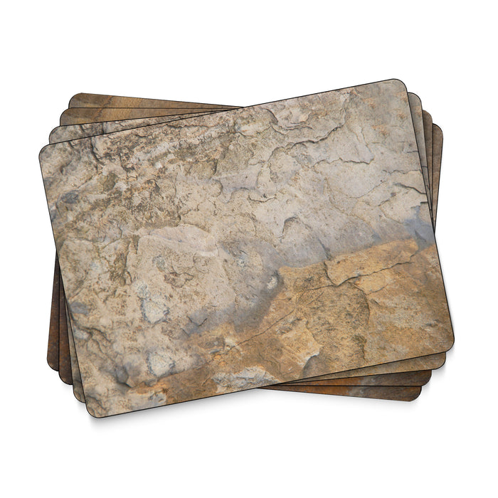 Pimpernel Placemats Set of 4, Earth Slate