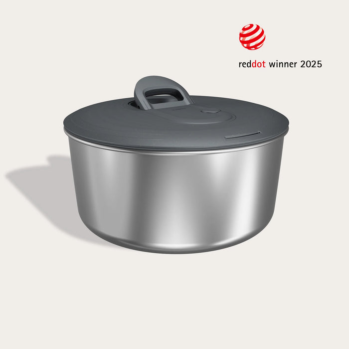 Zyliss Stainless Steel Easy Spin Salad Spinner, Large