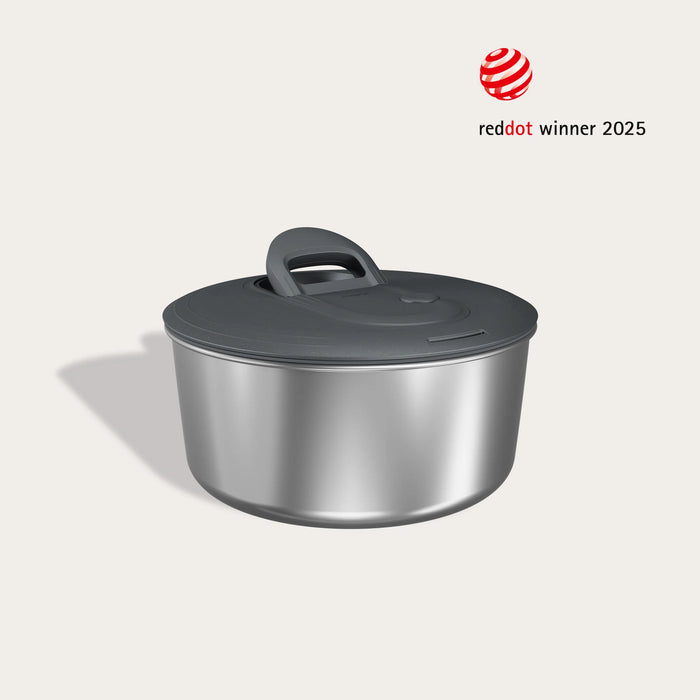 Zyliss Stainless Steel Easy Spin Salad Spinner, Small