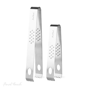 Final Touch Stainless Steel Tongs Set of 2