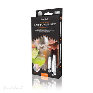 Final Touch Stainless Steel Tongs Set of 2
