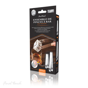 Final Touch Stainless Steel Tongs Set of 2