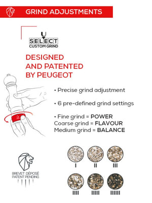 Peugeot Paris u'Select Salt Mill 22cm | 9 Inch, Wood Chocolate Finish