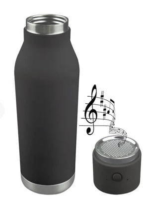 Asobu Wireless Speaker Water Bottle, Black