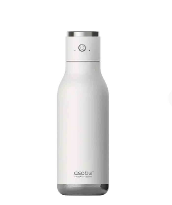 Asobu Wireless Speaker Water Bottle, White