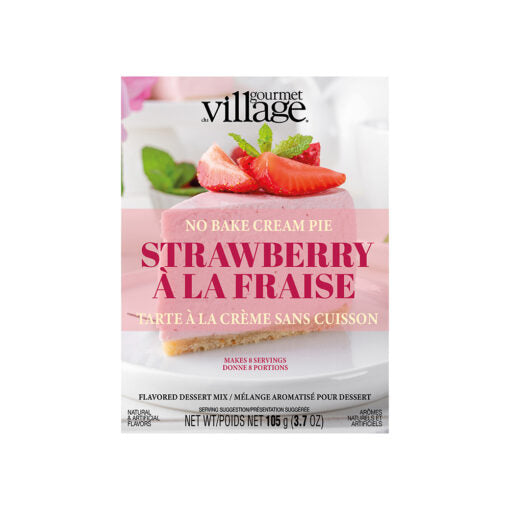 Gourmet Village No Bake Dessert Mix, Strawberry Cream Pie