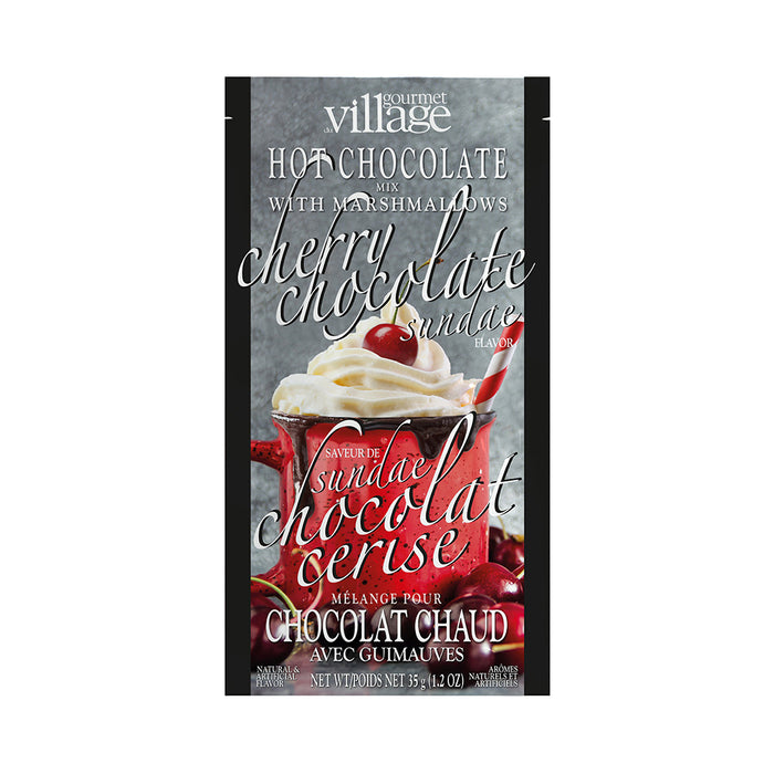 Gourmet Village Hot Chocolate Drink Mix, Cherry Chocolate Sundae